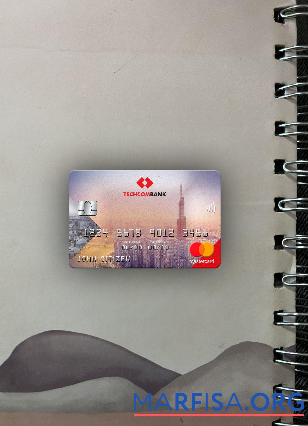 Downloadable Vietnam Techcombank mastercard photolook front sample